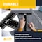 Better Office Products T-Ruler/T-Square, Double-Sided Carbon Steel, 12 inch, Black W/White Standard & Metric Markings, 2PK 00332 - alternate 3